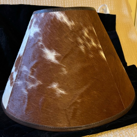 Pottery Barn Cowhide Lamp Shade - Medium - Picture 7 of 9